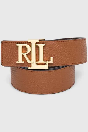Ralph Lauren Pasek skórzany dwustronny damski kolor