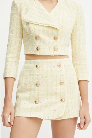 Elisabetta Franchi Spódnica kolor mini ołówkowa GO11652E2