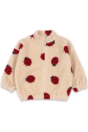 Konges Sløjd Kurtka bomber dziecięca JODY TEDDY JACKET GRS kolor KS102308