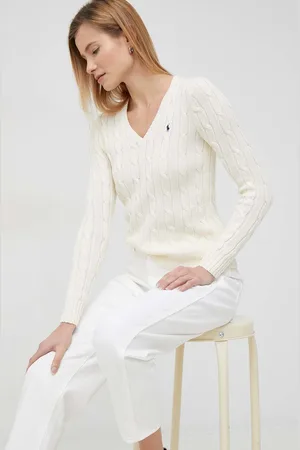 Ralph Lauren Sweter bawełniany kolor lekki