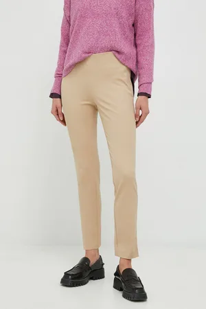 Ralph Lauren Spodnie damskie kolor dopasowane high waist