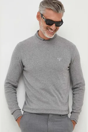 Barbour Sweter bawełniany Essentials kolor lekki MKN0932