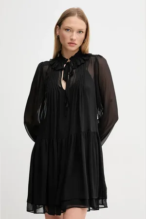 DKNY Sukienka kolor mini rozkloszowana DD5G2H73