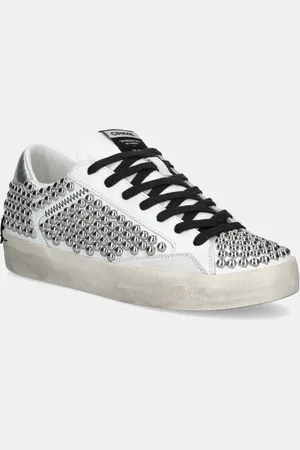 Crime london Sneakersy skórzane DISTRESSED damskie kolor 27010PP6