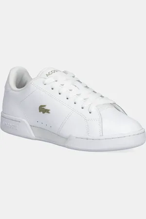 Lacoste Sneakersy skórzane CARNABY CUP damskie kolor 49SFA0115