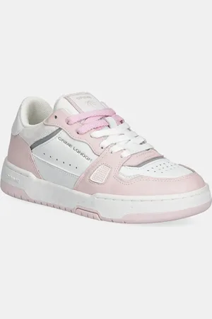 Crime london Sneakersy skórzane BASKET damskie kolor 26301PP5