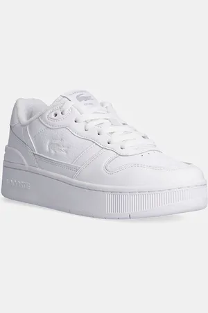 Lacoste Sneakersy skórzane T-Clip Platform kolor 48SFA0046