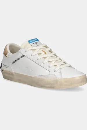 Crime london Sneakersy skórzane DISTRESSED damskie kolor 20002PP7