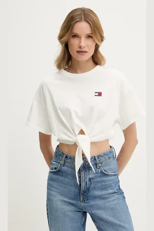 Tommy Hilfiger T-shirt bawełniany damski kolor DW0DW20321