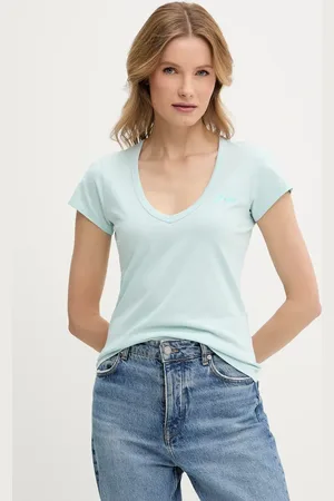 HUGO BOSS T-shirt bawełniany damski kolor 50540432