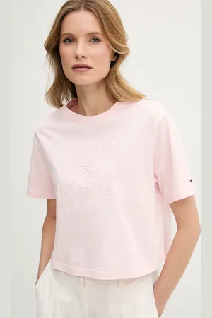 Tommy Hilfiger T-shirt bawełniany damski kolor DW0DW20326