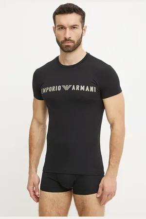 Emporio Armani Piżama męska kolor z nadrukiem EM000398 AF10772
