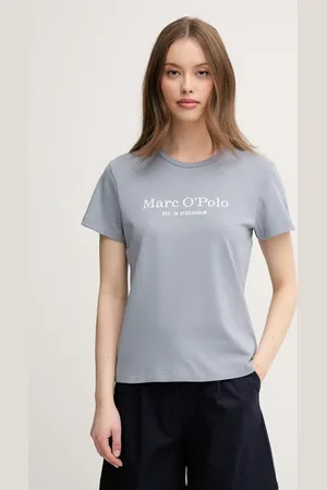 Marc O’ Polo T-shirt bawełniany damski kolor niebieski 502229351055