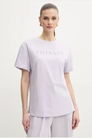 Twin-Set T-shirt bawełniany damski kolor 251TT2041
