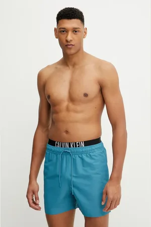 Calvin Klein Szorty kąpielowe kolor zielony KM0KM01093