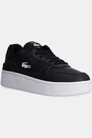 Lacoste Sneakersy skórzane T-Clip Platform kolor 48SFA0046