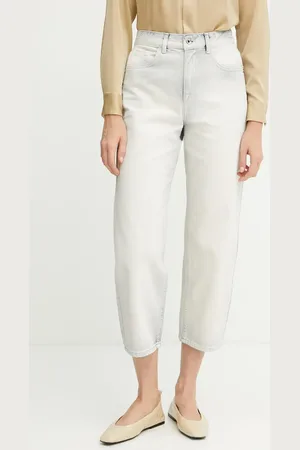 Patrizia Pepe Jeansy bawełniane high waist 2P1671 D105