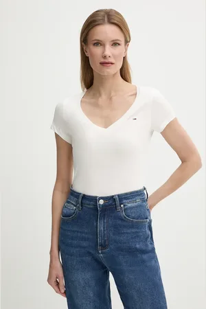 Tommy Hilfiger T-shirt bawełniany damski kolor DW0DW20458