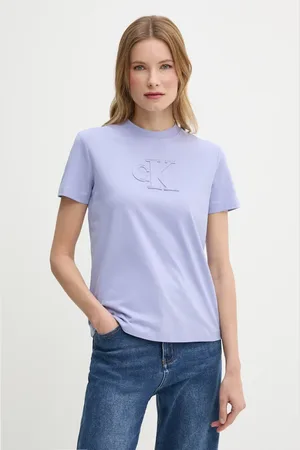Calvin Klein T-shirt bawełniany damski kolor J20J225256