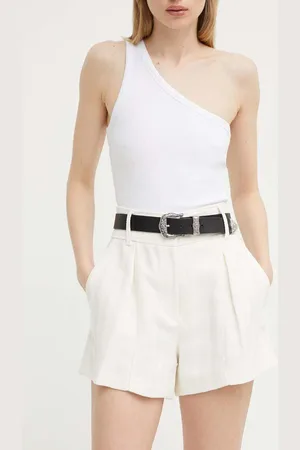 IRO Szorty damskie kolor gładkie high waist