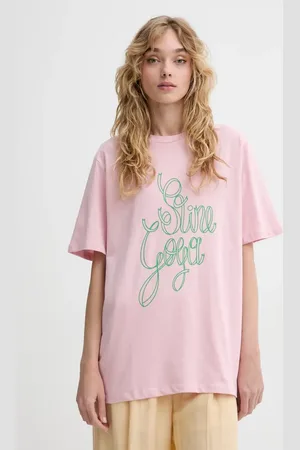 STINE GOYA T-shirt bawełniany damski kolor SG-SS25-T009-2243P