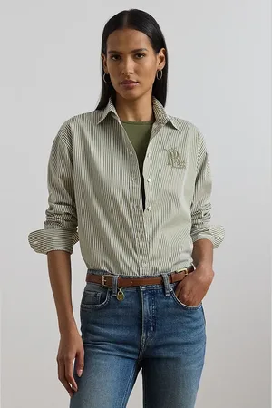 Ralph Lauren Koszula bawełniana damska kolor regular z kołnierzykiem klasycznym 200963670