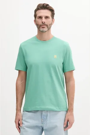 Tommy Hilfiger T-shirt bawełniany męski kolor z aplikacją MW0MW39256
