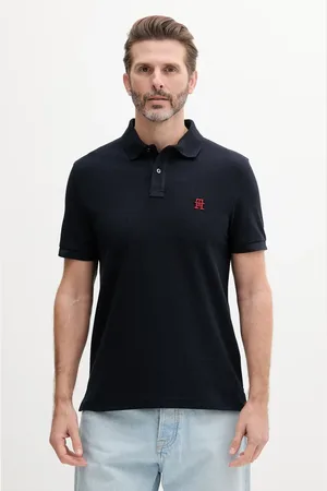 Tommy Hilfiger Polo bawełniane męski kolor z aplikacją MW0MW33167