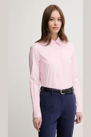 Sisley Koszula damska kolor regular z kołnierzykiem klasycznym 5CNX5QD47