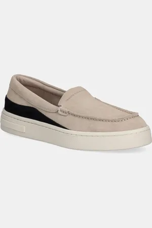 Armani Exchange Mokasyny skórzane męskie kolor XUY011 XV868 U644