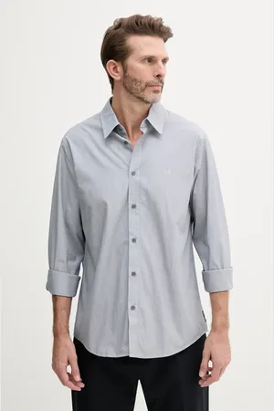 Armani Exchange Koszula bawełniana męska kolor regular z kołnierzykiem klasycznym XM000445 AF13007