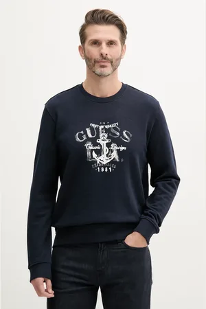 Guess Bluza bawełniana męska kolor z nadrukiem M5GQ07 KCS31
