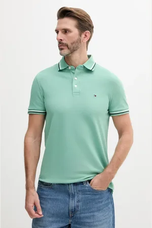 Tommy Hilfiger Polo męski kolor gładki MW0MW39993