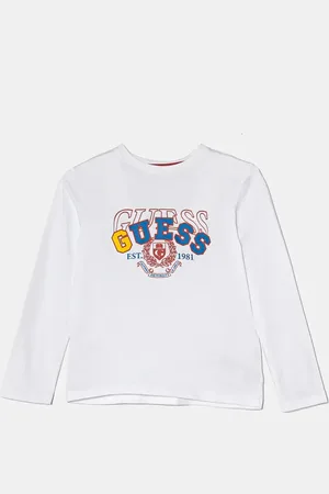 Guess Longsleeve bawełniany dziecięcy kolor z nadrukiem N5RI01 K8HM4
