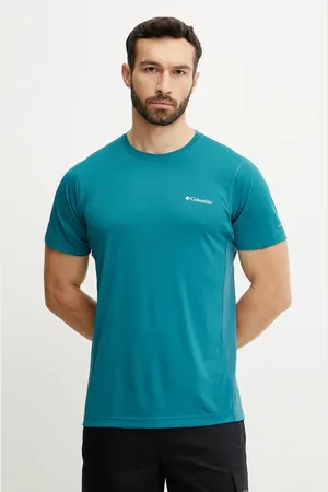 Columbia T-shirt sportowy Zero Rules męski kolor zielony gładki 2118501