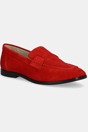 GANT Mokasyny zamszowe Gimble damskie kolor na płaskim obcasie 30573865.G519
