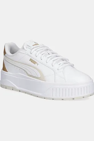 PUMA Sneakersy skórzane Karmen II damskie kolor 401614