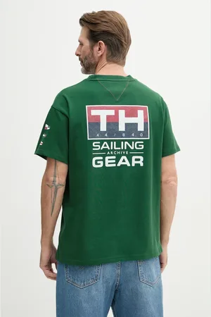 Tommy Hilfiger T-shirt bawełniany SAILING męski kolor z nadrukiem MN0MN00013