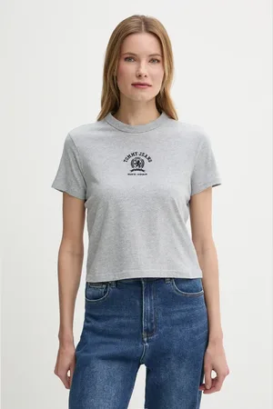 Tommy Hilfiger T-shirt bawełniany damski kolor DW0DW20317