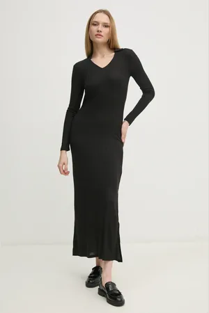 Calvin Klein Sukienka kolor maxi dopasowana J20J224837