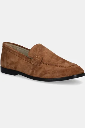 GANT Mokasyny zamszowe Gimble damskie kolor na płaskim obcasie 30573865.G420