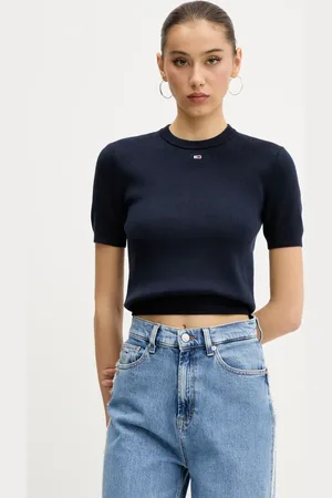 Tommy Hilfiger Sweter bawełniany kolor lekki DW0DW19336
