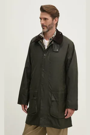 Barbour Kurtka Border Wax Jacket męska kolor przejściowa MWX0008
