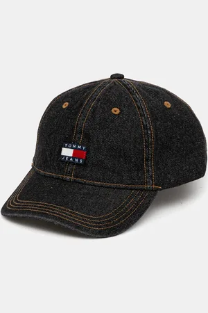 Tommy Hilfiger Czapka z daszkiem jeansowa męska kolor z aplikacją AM0AM13535