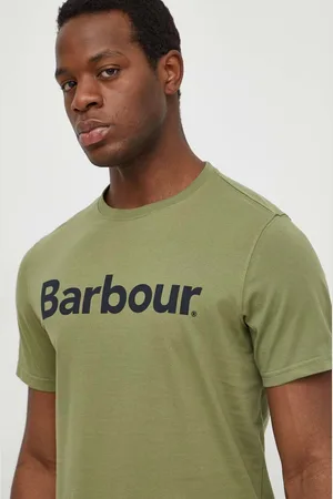 Barbour T-shirt bawełniany kolor z nadrukiem MTS0531
