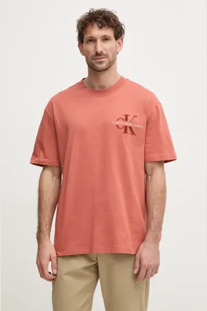Calvin Klein T-shirt bawełniany męski kolor z nadrukiem J30J327107