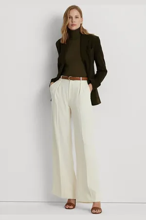 Ralph Lauren Spodnie damskie kolor proste high waist 200908891
