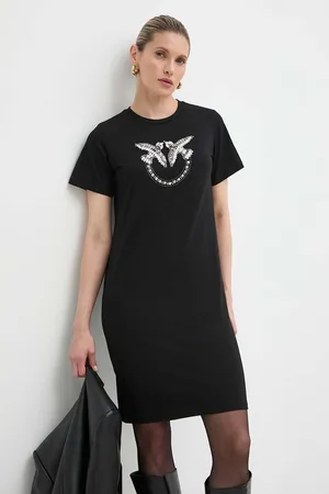 Pinko Sukienka bawełniana Answear Exclusive kolor mini prosta 103933.A1R7
