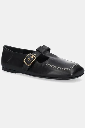 AGL ATTILIO GIUSTI LEOMBRUNI Baleriny skórzane Ceramic Shoes kolor D840006PGKA0761013