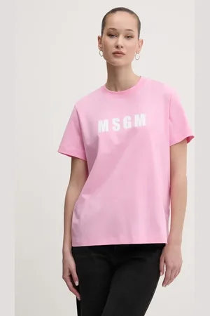 Msgm T-shirt bawełniany damski kolor 3841MDM92.257002